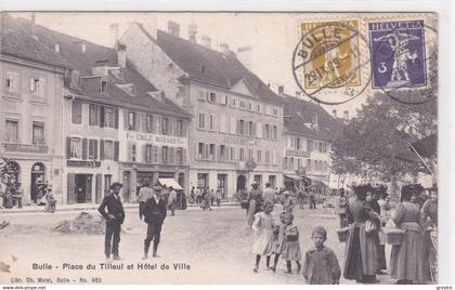 Bulle, Marché à la Place du Tilleul, commerces