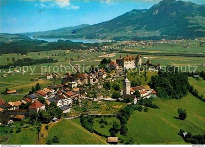 12736200 Gruyeres FR Broc et Lac de la Gruyere vue aérienne