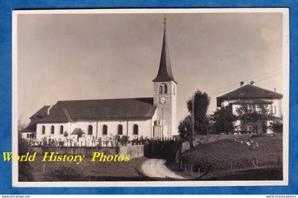 CPA - SUISSE - Bulle ou environs - Eglise à situer - S Glasson photographe - 1936 - District de Gruyère Riaz ? Vaulruz ?