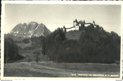 Gruyeres FR Gruyeres Chateau x 1958