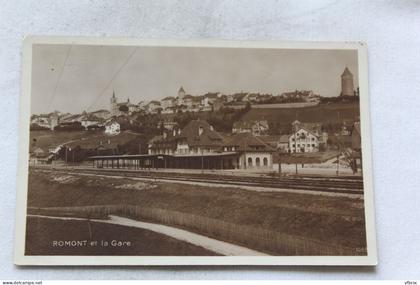 Romont et la Gare, Suisse