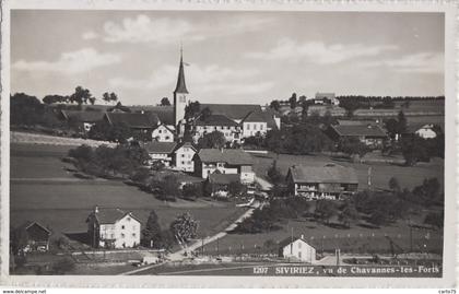 Suisse - Siviriez - Village vu de Chavannes-les-forts - Postmarked Siviriez 1947