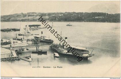 Geneve - La Rade - Raddampfer "France" - Edition Jullien freres Geneve ca. 1900