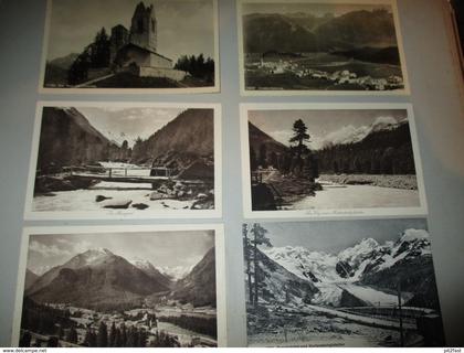 12x alte Ansichtskarten , Sils Maria , Celerina / Schlarigna , Pontresina , Alp Grüm , Albumseite , Album , AK !!!