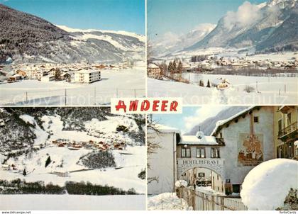 13713137 Andeer GR Winterpanorama Clugin bei Andeer Dorfeingang