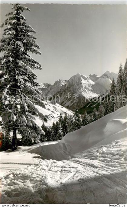 13842725 Klosters GR Parsenn Klosters Abfahrt und Silvrettagruppe Klosters GR