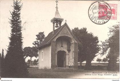 BONCOURT (Jura-JU) La Chapelle en 1911 (Edition Louis Burgy , Lausanne)