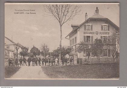 CH JU Damvant-les Bornes ca. 1918 I.WK Foto Zollhaus Douanes-Suisses