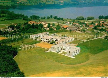 12781899 Baldegg LU Kloster und Schule Baldeggersee Fliegeraufnahme