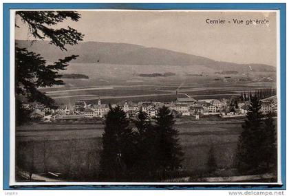 SUISSE --  CERNIER -- Vue générale