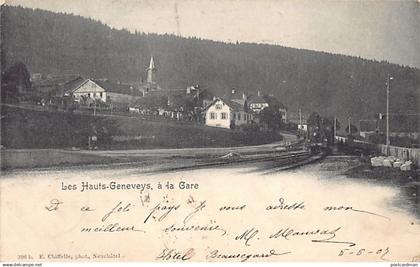 Suisse - Les Hauts-Geneveys (NE) La Gare - Ed. E. Chiffelle 396