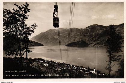 Beckenried, Luftseilbahn, Blick auf Beckenried, 1938