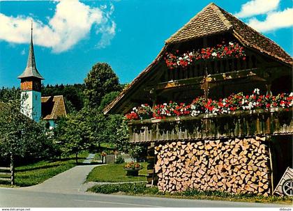 Suisse - Autre - Paysage Suisse - Chalet Suisse en bois - Fleurs - CPM - Carte Neuve - Voir Scans Recto-Verso