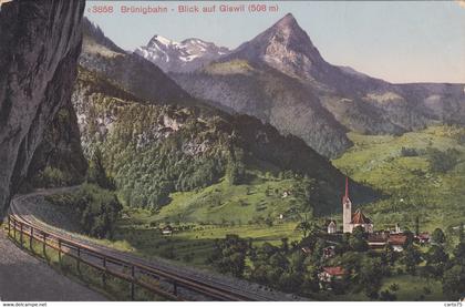 Suisse - Giswil - Vue générale - Brunigbahn - Blick auf Giswil