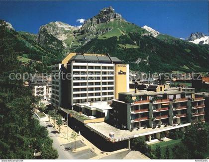 12001328 Engelberg OW Treff Hotel Engelberg Regina Titlis mit Hahnen Engelberg