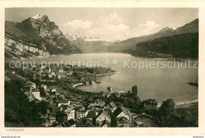 13731272 Weesen Walensee Panorama Weesen Walensee