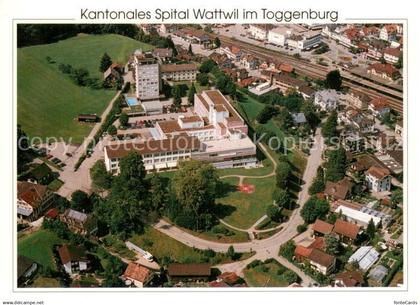 13731976 Wattwil Kantonales Spital Wattwil Fliegeraufnahme Wattwil