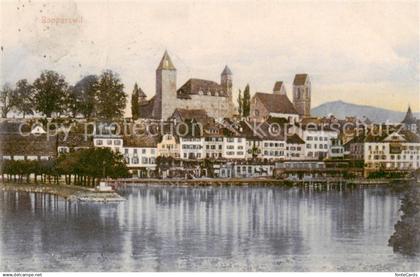 13824861 Rapperswil -Jona Rapperswyl Zuerichsee SG Panorama mit Schloss