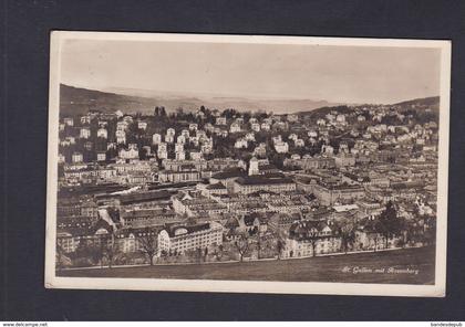 Suisse SG St Gallen mit Rosenberg ( vue panoramique Ed. Guggenheim & Co  Ref42501)