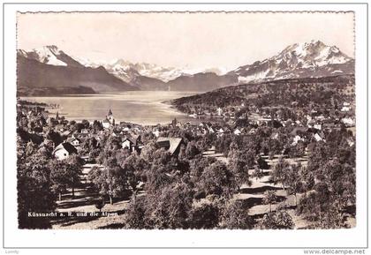 suisse kussnacht am rigi timbre + cachet kussnacht 1955