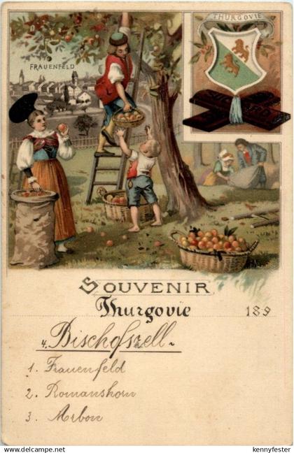 Souvenir Thurgovie - Frauenfeld Litho