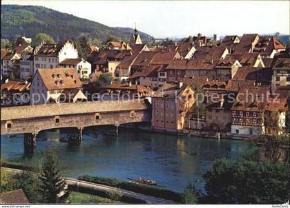 12587115 Diessenhofen Altstadt Holzbruecke ueber den Rhein Diessenhofen