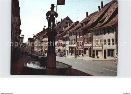 12589140 Diessenhofen Hauptstrasse mit Brunnen Diessenhofen