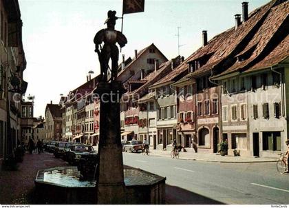 12614848 Diessenhofen Hauptstrasse mit Brunnen Diessenhofen