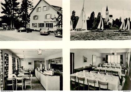 13868745 Riedern Romanshorn TG Hotel Roessli Restaurant Segelboote Bodensee Kirc