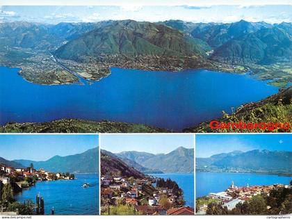 Switzerland Gerra S. Nazzaro Vira Gambarogno sicht auf Lago Maggiore