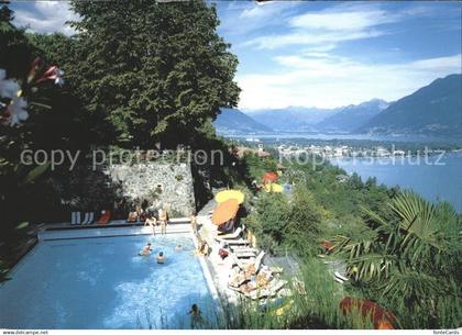 11703352 Ascona TI Hotel Casa Berno Ascona Schwimmbad Ascona