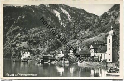 Bauen am Vierwaldstättersee - Foto-AK - Verlag Ed. von Matt Altdorf - gel.