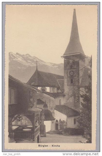 Uri BÜRGLEN Ungebraucht Kirche Foto A.G. Bern