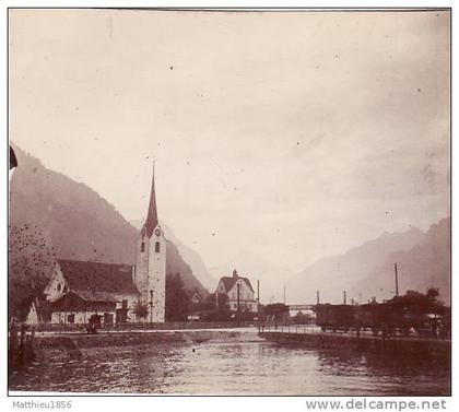 Photo septembre 1904 FLUELEN - le lac des quatre Cantons (Vierwaldstattersee)  (A13, ww1, wk1)