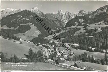 Les Granges pres Chateau d'Oex - Rubly et Gumfluh - Foto-AK - Verlag A. Deriaz Baulmes