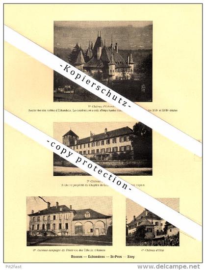 Photographien / Ansichten , 1925 , Renens , Mex , Saint-Prex , Etoy , Echandens , Prospekt , Architektur , Fotos !!!