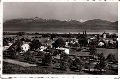 H0266 - Etoy et les Alpes Genfersee - Perrochet - Bahnpost Bahnpoststempel