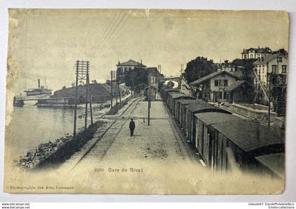 RIVAZ (SUISSE) - GARE DE RIVAZ (ETAT)