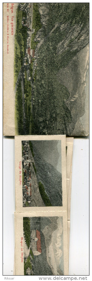 SUISSE(BRIGUE) CARTE A TIRETTE MULTI VUES