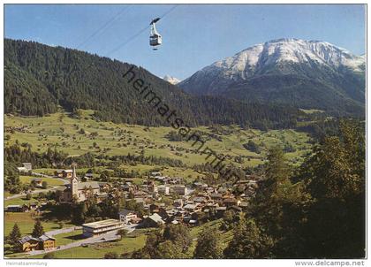 Fiesch mit Luftseilbahn Fiesch-Eggishorn - AK Großformat - Verlag Rud. Suter Oberrieden