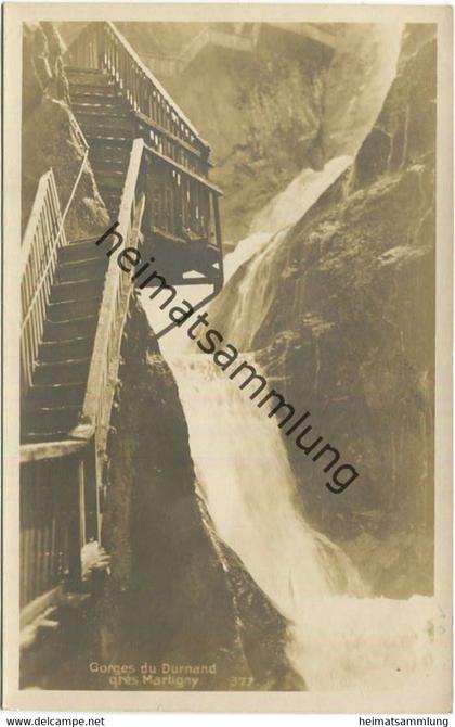 Gorges du Durnand pres Martigny - Foto-AK - Verlag J. M. Dorsaz Martigny