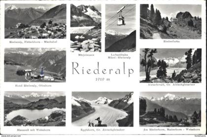 10847238 Riederalp Riederalp Luftseilbahn Moerle Riederalp Altechwald Hotel Blau