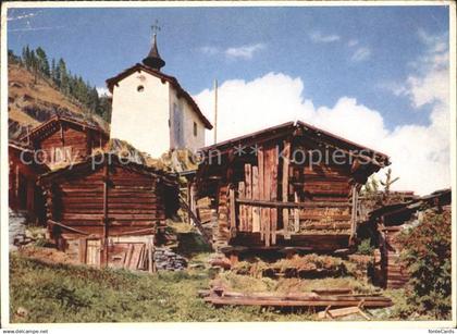 11646628 Eisten Kapelle und Berghuetten im Loetschental