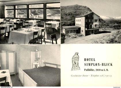 13893402 Simplon 2500m VS Hotel Simplon Blick Passhoehe Gastraum Zimmer