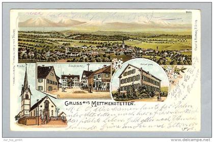 AK ZH Mettmenstetten 1906-08-28 Litho Kissel & # 3859