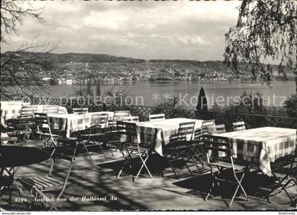 11635341 Au ZH Ausblick vom Gasthaus Halbinsel Au Zuerichsee Au ZH