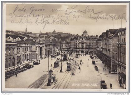 ZHs Zürich 1931-08-13 Zürich 1 Bahnhofsplatz Verlag Künzli