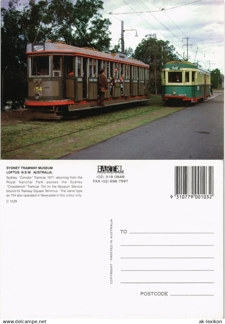 Sydney Sydney "Corridor" Tramcar Tram Verkehr, Traffic Straßenbahn 1990