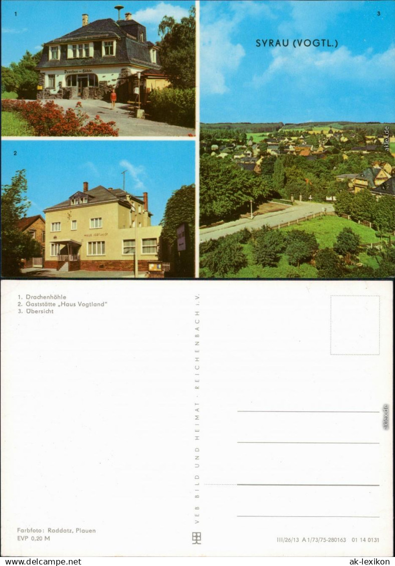 Syrau (Vogtland) Drachenhöle, Gaststätte "Haus Vogtland", Übersicht 1981