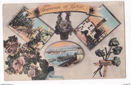 CPA 1924 , Souvenir de Syrie,  scan recto verso